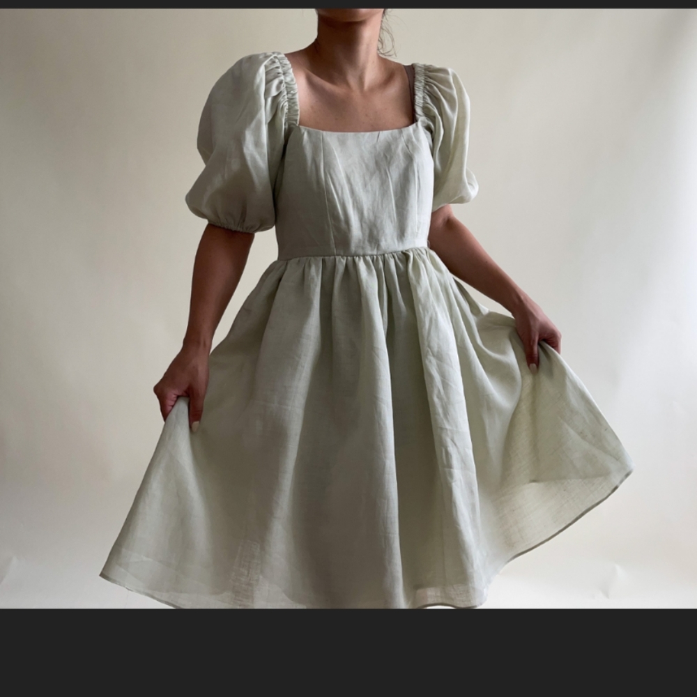 Lovely Handmade Linen Dress